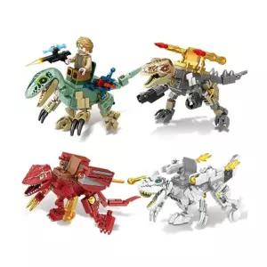 공룡의 세계 블록 중 4종블럭놀이 창의력발달 의교구 어린이선물 단체 날선물 판촉물 미니 크리스마스 남아