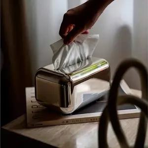실버크롬 휴지 티슈 케이스 화장지 커버 각커버 곽커버 각케이스 집들이선물