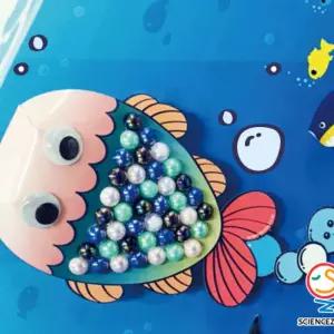 SW 물고기풍경 그래프색칠하기 5인용만들기 언플러그드교구 키트 예쁜만들기 코딩학습 수업 교육 정보의구