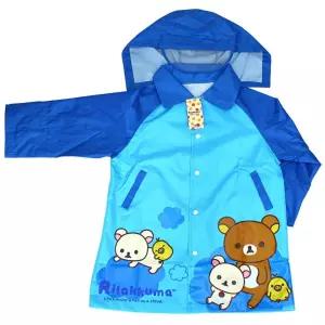 리락쿠마 오리 아동 우의 블루유아 우비 캐릭터 용우의 비옷