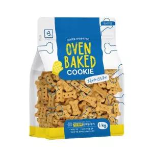 브리더랩 오븐베이크드쿠키1kg단백질 강아지 베이크 간식 스낵 애견 과자