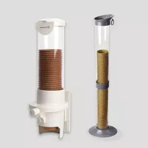 자석부착식 종이컵 디스펜서 + 수거함 세트 1회용 일회용 정리함 정리 물컵 보관함