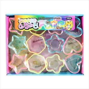 레인보우 칼라링 12개입/놀이용/손놀이/장난감/완구/어린이집/유치원/단체/선물/스프링/어린이/아동/손장난