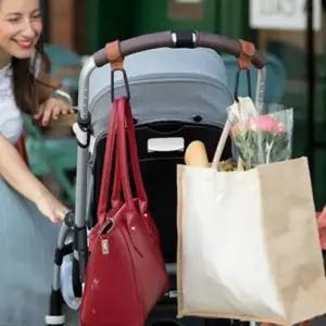 가방걸이 가죽끈 홀더 다용도 키링 고리 열쇠고리 휴대용가방 유모차 2p 자전거 버클