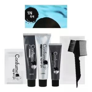 암모니아 저 염색약 무PPD 1N 윤기있는 흑색 건강하고