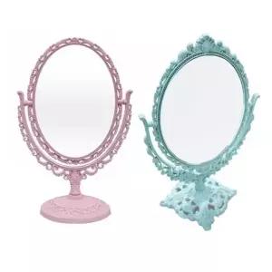 칼라 엔틱 공주 거울 화장 메이크업 욕실 현관 탁상 벽거울 손거울