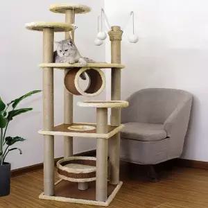 대형 캣타워 고양이 스크래쳐 사우나