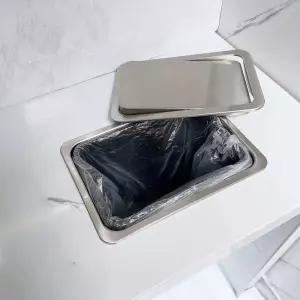 매립 쓰레기통 매립형 뚜껑 사각 스텐 냄새차단