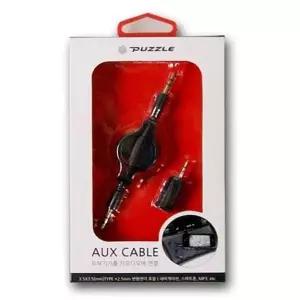 퍼즐 AUX 케이블세트 릴타입 자동차용품 카오디오 연장선 스테레오