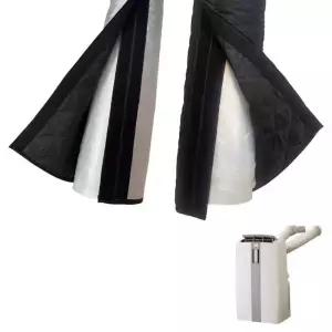 창문형 에어컨 휴대용 커넥터 호스 슬리브 이동식 보호 단열 제품 가정용 어댑터 먼지 가림막 커버 배기 연