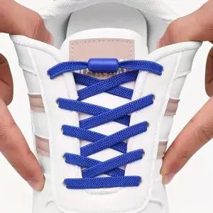 고무줄신발끈 세트 묶지 않는 신발끈 탄력 실리콘 운동화 길이 100cm 유연성