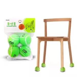 낫소 의자발 테니스공 그린 4개입 1P 소음방지 체어 슈즈 WFJ1O9T