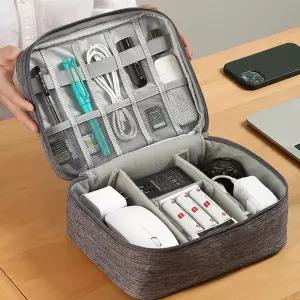칸막이 디지털 파우치 충전기 케이블 정리함
