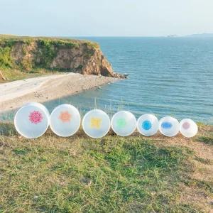 크리스탈싱잉볼 명상악기 사운드테라피 소리치유 요가종 힐링 컬러볼 안정 명상도구 요가소품