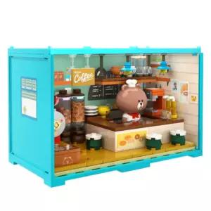 오타마톤 블록 퍼즐 장난감 수집품 라인프렌즈 브라운 BNS