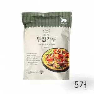WL 곰표 부침가루 1kg X 5개 식자재 바삭한 부침용 분말가루 명절부침 명절음식 부침개