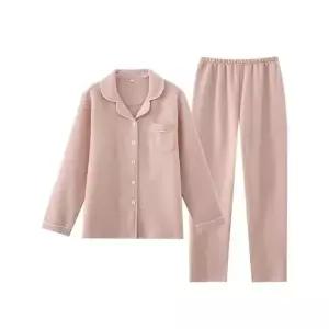 루미나D 겨울 누빔 순면 긴팔 커플 잠옷 파자마