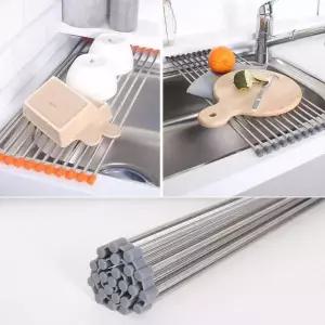 싱크대 930NIE10 롤매트 14롤 물빠짐 사각 실리콘 돌돌 접이