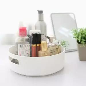 화장대 329ZSU74 주방용품 정리 360도회전 원형트레이 ROTATION