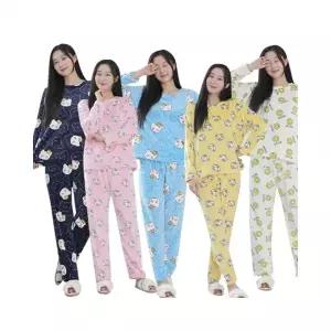 루미나D 여성 겨울 뉴 밍크 잠옷 세트 극세사 수면