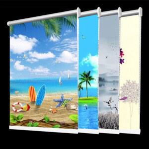 베란다 무타공 롤스크린 햇빛가리개 롤업 무공천 제작 주방 프리 거실 창문 쉐이드