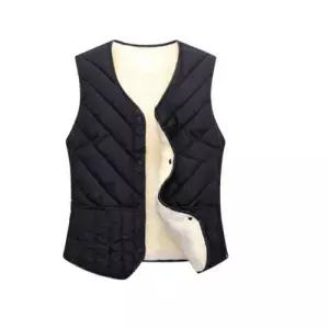 브이넥 융털 겨울 일조끼 패딩 여성 누빔 조끼 WFLRZFW