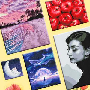 아트조이 DIY 보석십자수 캔버스형 해바라기 거실 인테리어