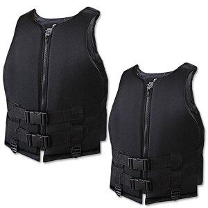 국산 검정 구명조끼 1+1 온가족형 부력보조복 라이프자켓