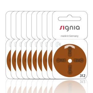 지멘스 시그니아 보청기배터리 312번(40EA) 갈색 보청기건전지 밧데리 부모님선물