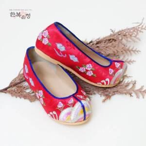 [여아 성인 한복 소품]수제 꽃신(130mm~260mm) 돌 여자 아이 아기 유아 아동 신발 어린이 초등 학생 한복화