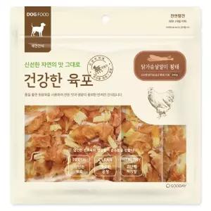 건강한육포 닭가슴살말이 황태 240g