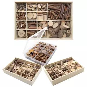 천연나무조각 세트 - 3종 만들기재료 공예공작 나무재료