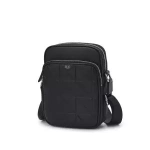 [롯데백화점]닥스 액세서리 LL[선물포장][GRID MAXI]블랙 엠보배색 가죽 크로스백 DBBA4E277