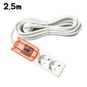 [제이큐]IS 마이홈 대용량 멀티탭 차단기 4000W 2구 2.5m