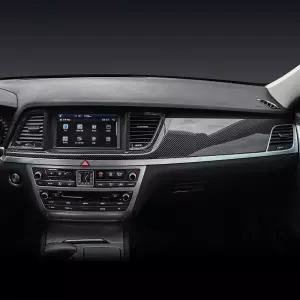 제네시스 G80 DH 카본 몰딩 대쉬보드 프레임 커버