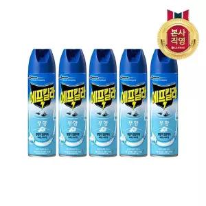 에프킬라 에어로졸 모기약살충제 500ml 무향 x 5개
