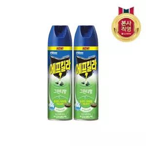 에프킬라 에어로졸 모기약살충제 500ml 그린티향 x 2개
