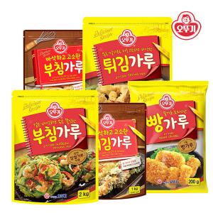 오뚜기 튀김가루 부침가루 500g/1kg 2개 초간편 김치전믹스 감자전믹스