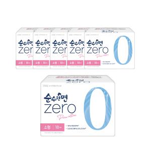 순수한면 제로 날개형, 소형, 18매, 6개