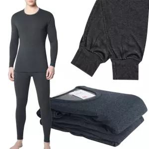 BYC 손,발목 시보리 두꺼운 겨울 융기모 남자 방한내의 세트 빅사이즈