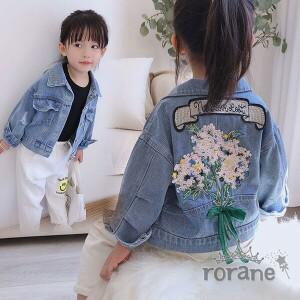 [보리보리/로라네]플라워 아동 청 자켓