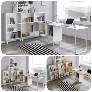 2인용 쌍둥이책상 형제 자매 남매 애들 2400 세트 B