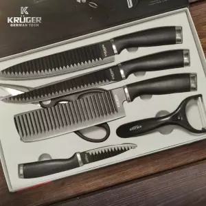 독일 크루거 스텐칼 블랙에디션 식도 과도 감자칼 주방가위 6종세트