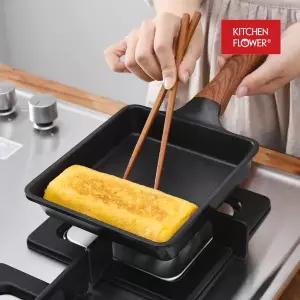 키친플라워 IH 블랙우드펄 사각계란말이팬