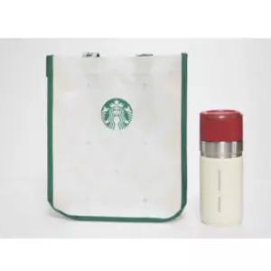 스타벅스 정품 스타벅스 에코백 리유저블 다회용 쇼핑백, 장바구니, 사이렌 로고, 2023 크리스마스 에코백