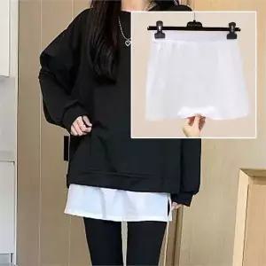 [오노마] ONM 레이어드 면 밴딩 페이크스커트 치마밴드 힙커버 (S9997063)