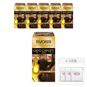 사이오스 올레오크림 2B 누드베이지, 6개 + 증정(염색키트, 3개)
