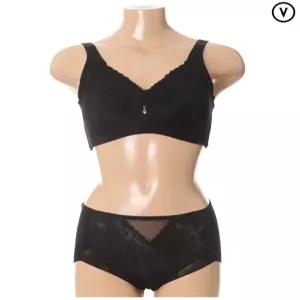 (세트) 인견소재 풀컵 노와이어 브래지어 팬티세트 BR3517 BP3517P