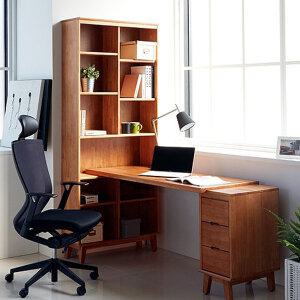 오플로어 캘빈 원목 1200 h형 책상세트