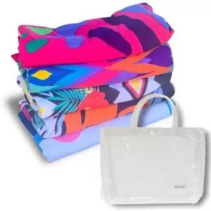 [하프클럽/알티피아]비치타올 + 비치백 색상 빅플라워 + 비치백